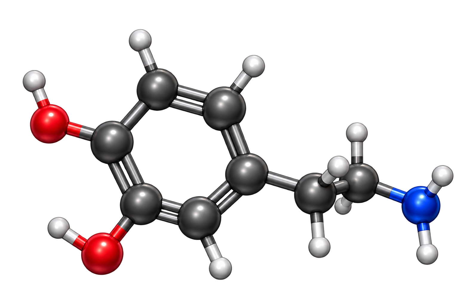 Ball-and-stick molecular model